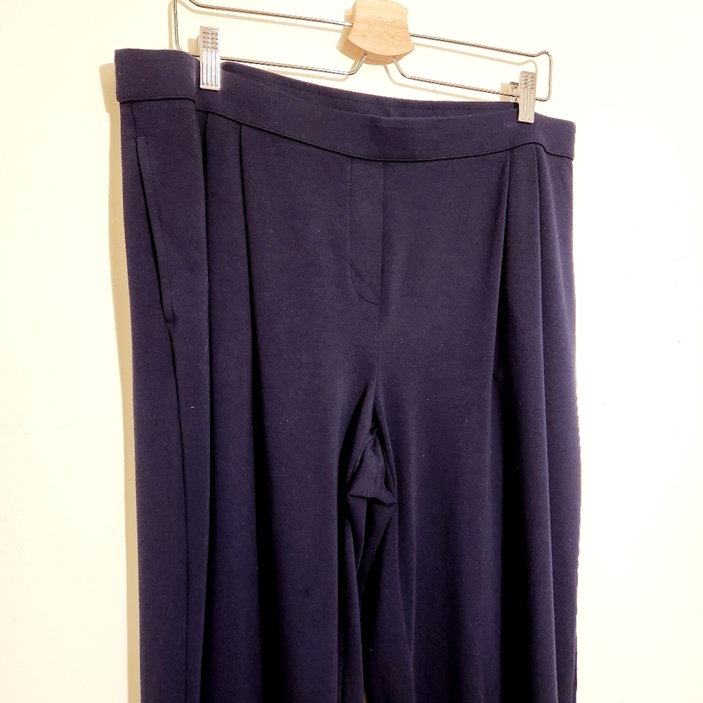 J. Jill | Women's Navy Blue Wearever Collection Pants (Size XL) - Picture 3 of 11